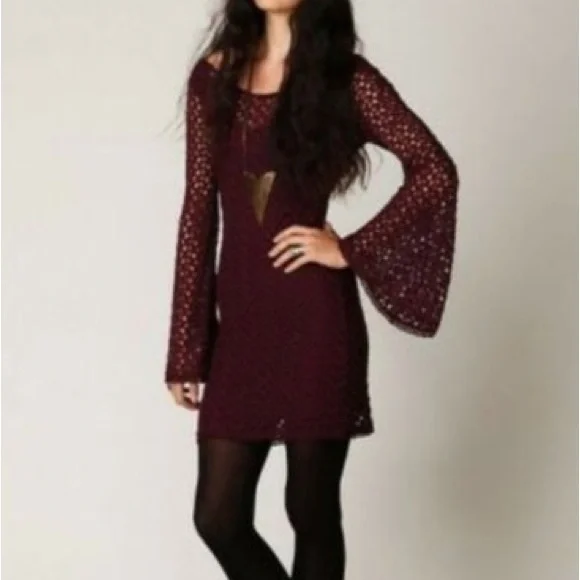 Free people bell sleeve dress cheap